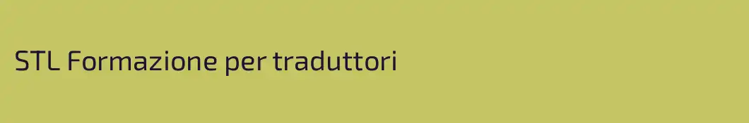 STL Formazione per traduttori